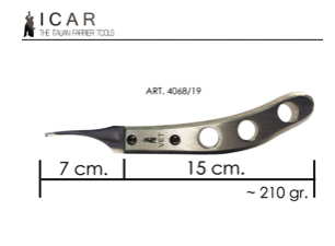 Icar hoof knife  VET 2.0 ABSCESS - 11 mm. Long Loop- interchangeable