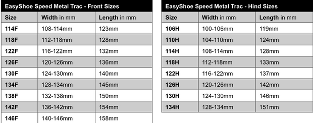 Easyshoe speed metal trac